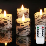 Homemory Flameless Votive Candles Real Wax, Thoughtful Birthday Gift for Her with 6-Hour Auto Timer for Cozy Home Ambiance, Set of 6