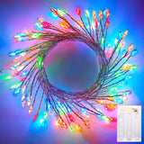 Brightown Fairy Lights Battery Operated – Cozy Bedroom Aesthetic Accent, 10ft 120 LED Silver Wire Firefly Lights for Dorm and Reading Nook