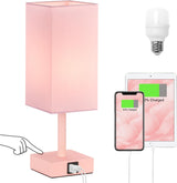 Ambimall Touch Table Lamp – Thoughtful Birthday Gift for Women and Teens, USB Bedside Lamp with Included LED Bulb