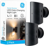 GE Vintage LED Night Light – Thoughtful Housewarming Gift for New Homeowners, 2 Pack Rustic Cage Plug-in Set