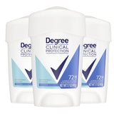 Degree Clinical Protection Antiperspirant for Women 3 Pack – Thoughtful Birthday Gift for Her, 72-Hour Confidence in Shower Clean Scent