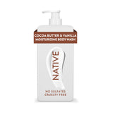 Native Moisturizing Body Wash – Shea Butter & Almond | Premium 18 oz Cleanser for Elevated Master Bathroom