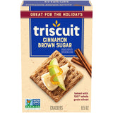 Triscuit Cinnamon Brown Sugar Whole Grain Wheat Crackers, Kid-Friendly Lunch Box Snack for School