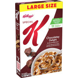 Kellogg's Special K Chocolatey Delight Cereal – Wellness Breakfast for the Apartment Bar, Fortified Low-Fat Cereal, 15.5oz