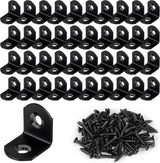 HENSUN L Bracket Set – Bedroom Furniture Repair, Brushed Silver Corner Braces for Dressers and Nightstands