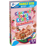 Cinnamon Toast Crunch Crispy Strawberry Cereal for Wholesome Family Wellness Pantry