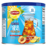 Lipton Zero Sugar Peach Iced Tea Mix – Quick Office Beverage for Break Room and Home Desk