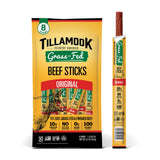 Tillamook Country Smoker Zero Sugar Beef Sticks – Gluten Free After School Snack for Active Kids, Individually Wrapped 8-Pack