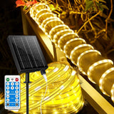 Lumify Solar Rope Light 39FT 100LEDs Waterproof IP65 Outdoor String Light for Patio Camping and Backyard Parties