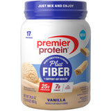 Premier Protein Powder Plus Fiber – Thoughtful Fitness Gift for the Health-Conscious Friend, Chocolate & Vanilla