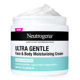 Neutrogena Ultra Gentle Face & Body Moisturizing Cream – Fragrance-Free Hydration for a Calming Daily Self-Care Ritual