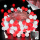 Red and White - 100 LED Connectable with Remote