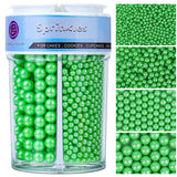 Sprinkles for Cake Decorating White Pearl Sprinkles 4 Sizes Mix Simple Clean Cake Cupcake Cookie Toppings
