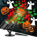 LUMIORA WinterGlow Snowflake Projector – Outdoor Patio and Garden Decor, Dual-Head Waterproof Holiday Light