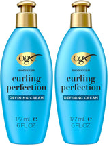 OGX Argan Oil of Morocco Curl-Defining Styling Cream – Thoughtful Birthday Gift for Curly-Haired Friends, Two-Pack Value