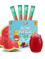Klass Aguas Frescas Drink Mix Packets | Thoughtful Hostess and Housewarming Gift | Sugar-Free Aguas Frescas Variety Pack (40 Stick Packs)