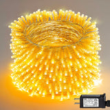 Dazzle Bright 300 LED Connectable String Lights – 115 FT Waterproof Green Wire for Patio, Backyard and Outdoor Holiday Gatherings