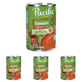 Pacific Foods Organic Tomato Basil Soup, 32 oz Carton – Plant-Based Comfort Bowl for Clean-Eating Routines, Low-Fat Gluten-Free