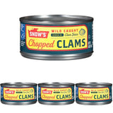 Snow's Ocean Chopped Clams 51 oz Can - Heart-Smart No MSG Seafood for Mindful Family Meal Prep