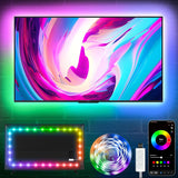 KSIPZE RGB LED Strip Lights for TV – Cool Bedroom Backlight for Kids and Tweens, 43 Inch TV