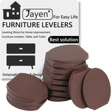 Jayen Rubber Shims – No-Tool Furniture Stabilizers for Seniors, Non-Slip Rubber Wedges for Safer Living Room & Bathroom Use