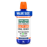 TheraBreath Healthy Gums Oral Rinse – Nightly Self-Care Ritual for Sensitive Mouths, Clean Mint