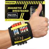 Magnetic Wristband for Holding Screws and Drill Bits – Hands-Free Tool Organizer for Home Garage and Workshop