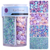SUGAR BAY Gold Silver Black and White Pearl Sprinkles – Clean Neutral Topping for Intentional Home Bakers and Simple Dessert Finishing