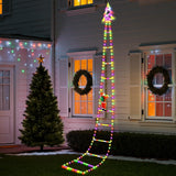 [Brand] Climbing Santa Ladder Lights for Patio and Front Porch, 248 LED Waterproof Outdoor Christmas Decor