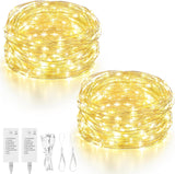 Mlambert LED Fairy Lights Warm White – Cozy Living Room Aesthetic, Battery Operated String for Mantel and Bookshelf Styling