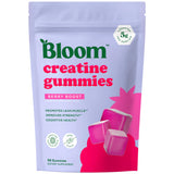 Bloom Creatine Monohydrate Gummies – Travel Ready Workout Supplement, Resealable 5g Sugar Free Berry Boost for Hotel Gyms and Trips