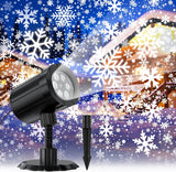 GUSODOR Snowflake Projector Light – Patio and Garden Outdoor Decoration, Waterproof Holiday Lighting