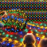 HYH Christmas Net Lights – Patio and Garden Mesh Lights Outdoor, 12FT x 5FT 360 LED Connectable String Lights for Backyard Party Decor