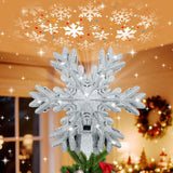 [Brand Name] LED Snowflake Tree Topper Projector – Ready-to-Give Christmas Gift for Mom and Family, Holiday Room Lighting