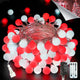 Red and White - 100 LED Connectable Smart Voice Control