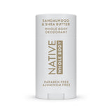 Native Deodorant Sandalwood & Shea – Sensitive Skin Whole Body Deodorant for Self-Care Nightly Ritual
