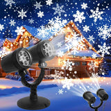 Minimax Snowfall Projector – Double-Head Snowflake Light for Patio and Driveway, Waterproof Christmas Decor
