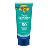 Banana Boat Sheer Sensitive Body Lotion SPF 50 – Dermatologist and Pediatrician-Tested Sun Protection for Reactive Skin, 6oz