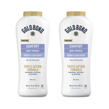 Gold Bond Comfort Body Powder for Camping and Patio Days, Talc-Free Portable Odor Control, Pack of 2
