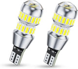AUXITO 194 LED Bulbs for License Plate and Dome Light, 6000K Xenon White Premium Interior Upgrade for Car Cabin and Trunk, Pack of 2