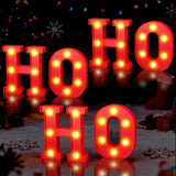 Fleurdeco Light Up Xmas Letter Set – Thoughtful Holiday Gift for Friends and Coworkers, Tabletop Marquee Sign