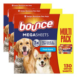Bounce Perfume-Free Dryer Sheets for Baby Clothing and Nursery Linens, Hypoallergenic Care