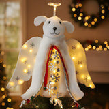 iHeartDogs Christmas Miracle Angel – Heartfelt Holiday Gift for Dog Moms, LED Tree Topper Keepsake