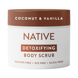 Native Body Scrub Sweet Peach & Nectar – Mindful Shower Ritual for Self Care Night, Gentle Salicylic Acid Exfoliation