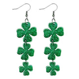 Amuizka Single Shamrock Stud Earrings – Simple St Patricks Day Jewelry for Everyday Outfits, 1PCS Set