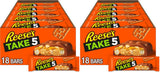 REESE'S TAKE 5 Candy Bars – Tailgate and Road Trip Snack, Grab-and-Go Pack