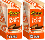 REESE'S Plant Based Peanut Butter Cups – Guilt Free Vegan Dessert for Mindful Snacking, 12 Individually Wrapped Packs
