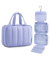 BAGSMART Hanging Toiletry Bag – Mindful Skincare Organizer for Nightly Wind-Down Rituals, Four-Compartment Case
