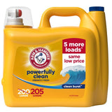 ARM & HAMMER Clean Burst Laundry Detergent for Fresh Linen Self-Care, 170 fl oz Bulk for Spa-Like Bedrooms