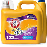 ARM & HAMMER Plus OxiClean Odor Blasters Laundry Detergent for Athletic and Gym Bag Laundry, Strong Odor Removal HE Liquid for Sports Uniforms